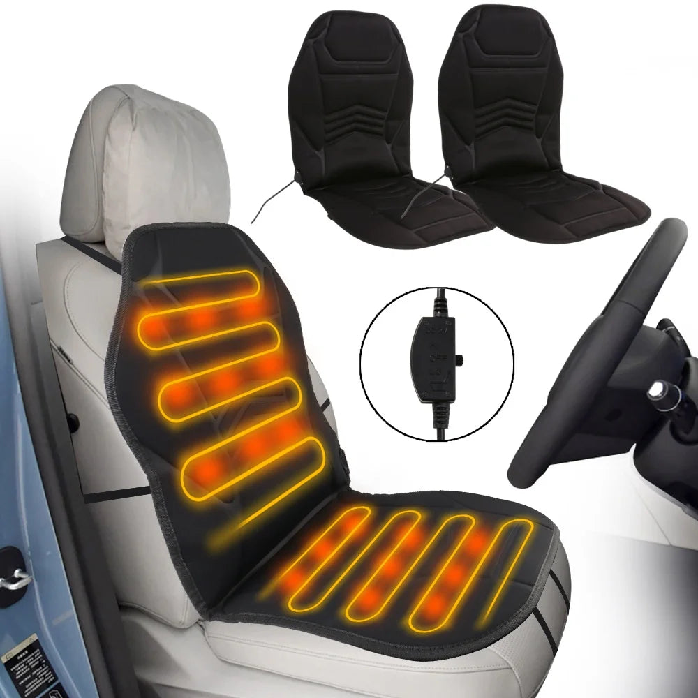 12V Heated Car Seat Cushion – Instant Comfort & Warmth