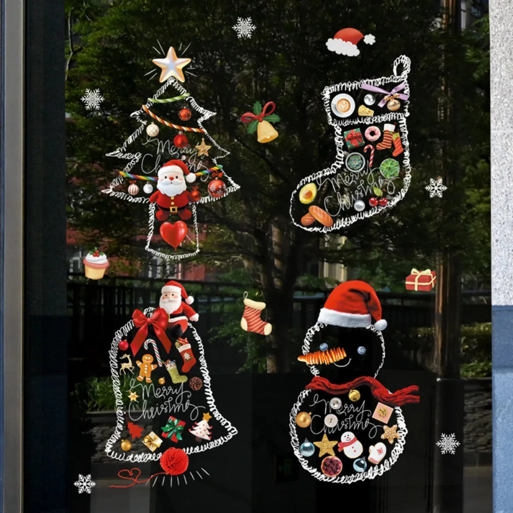 Christmas Window Stickers – Festive Holiday Decorations