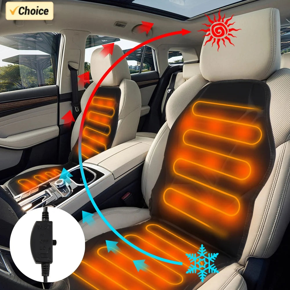 12V Heated Car Seat Cushion – Instant Comfort & Warmth