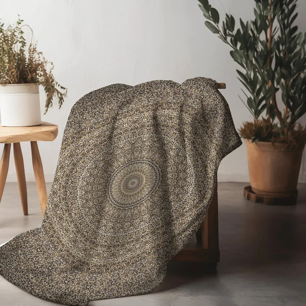 Decorative Mandala Throw – Warm & Stylish