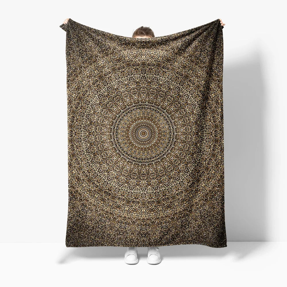Decorative Mandala Throw – Warm & Stylish