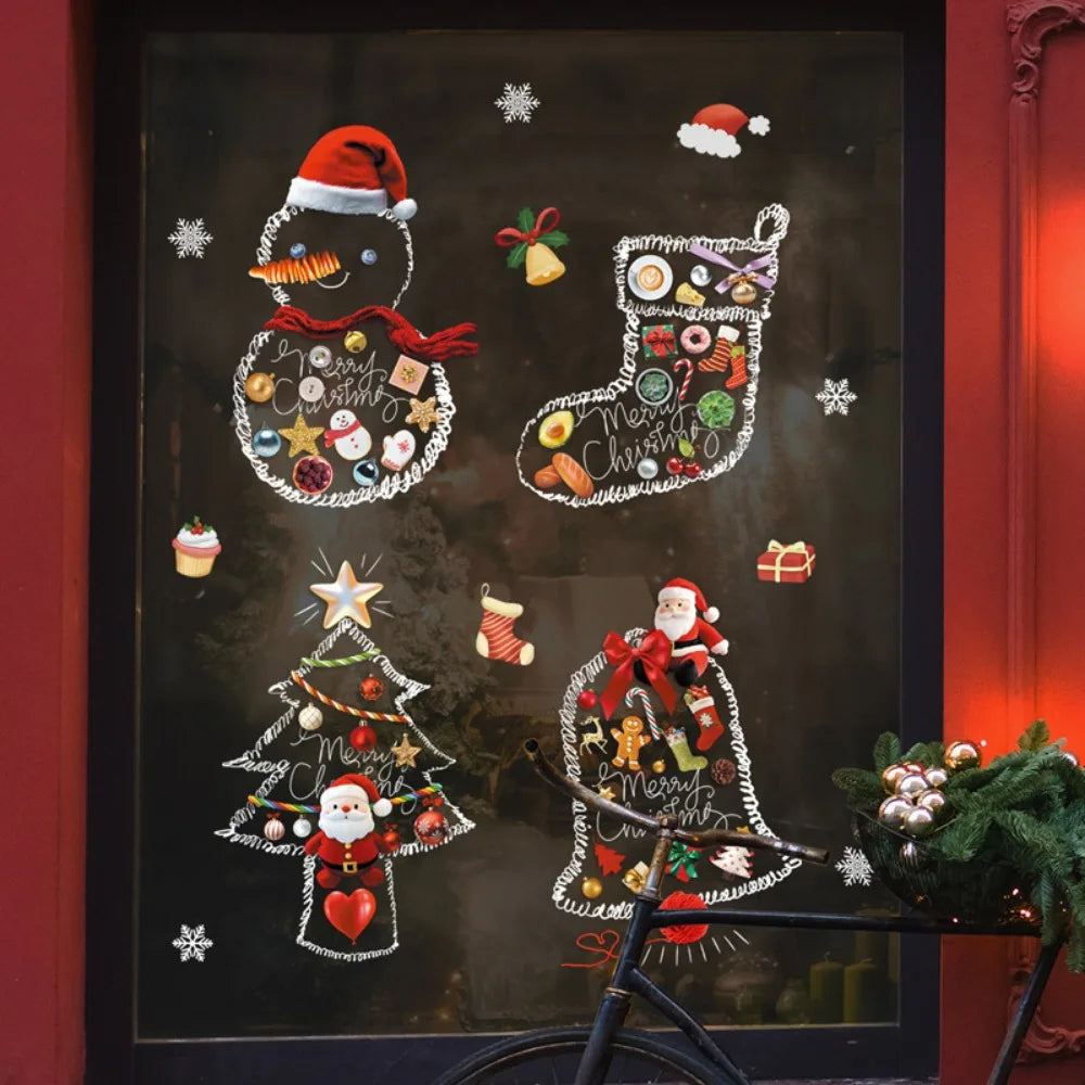 Christmas Window Stickers – Festive Holiday Decorations