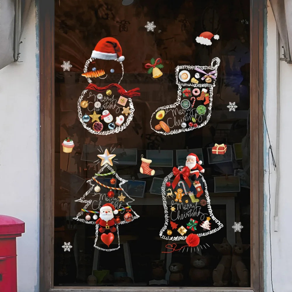 Christmas Window Stickers – Festive Holiday Decorations