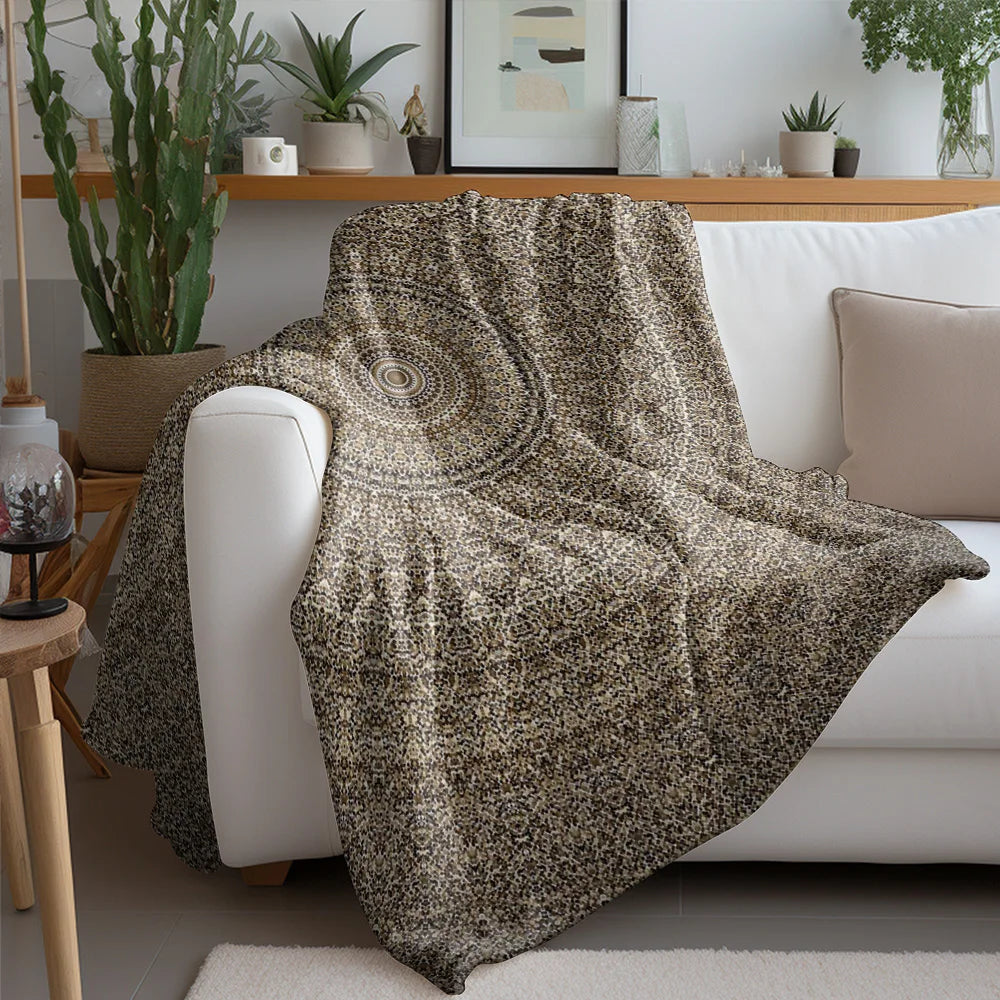Decorative Mandala Throw – Warm & Stylish